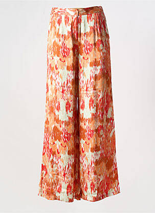 Pantalon flare taille élastique orange SURKANA femme