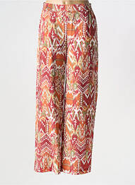 Pantalon large poches orange JULIE GUERLANDE femme