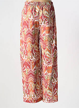Pantalon large poches orange JULIE GUERLANDE femme