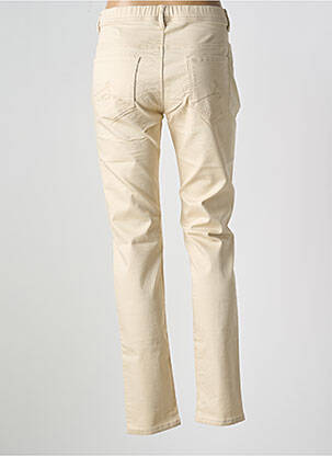 Pantalon slim taille élastique beige S.QUISE femme