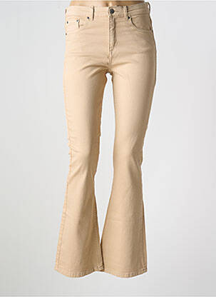 Pantalon flare coupe évasée beige B.YOUNG femme