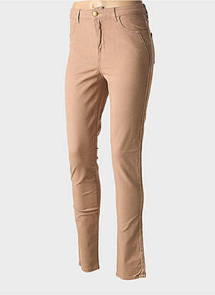 Pantalon slim poches beige KANOPE femme