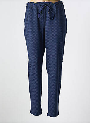 Pantalon slim taille élastique bleu BRANDTEX femme
