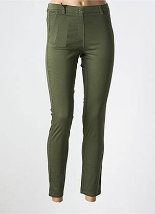 Jegging tissage popeline vert EAST DRIVE femme