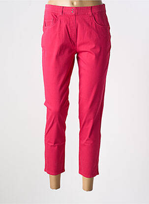 Pantalon 7/8 stretch taille normale rouge EAST DRIVE femme