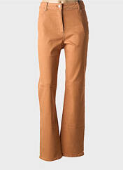 Jeans coupe droite marron JULIE GUERLANDE pour femme seconde vue