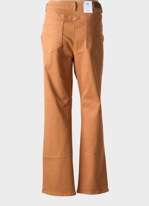 Jeans coupe droite marron JULIE GUERLANDE pour femme