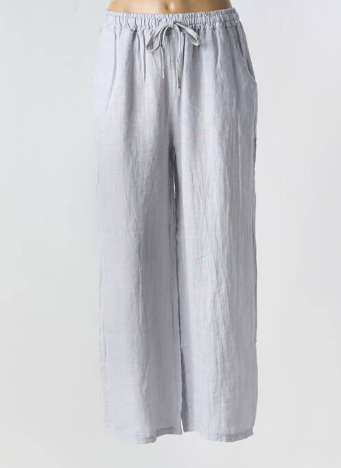 Pantalon droit gris LULU pour femme