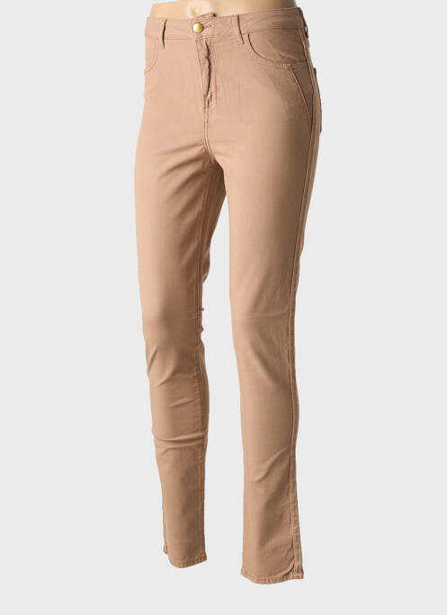Pantalon slim beige KANOPE pour femme