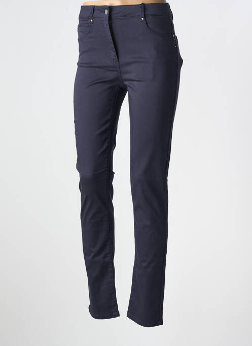 Pantalon slim bleu JULIE GUERLANDE pour femme