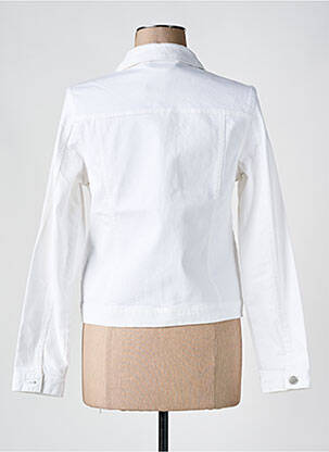 Veste casual poches blanc SIGNATURE femme