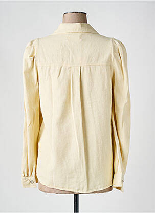 Chemisier coupe cintrée manches longues beige JUBYLEE femme