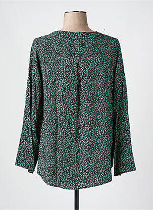 Blouse tissage popeline manches longues noir Z-ONE femme