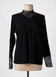 Top stretch manches longues noir SIGNATURE femme