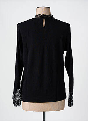 Top stretch manches longues noir SIGNATURE femme