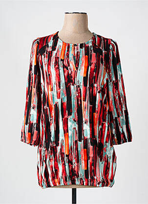 T-shirt manches 3/4 manches 3/4 orange BRANDTEX femme