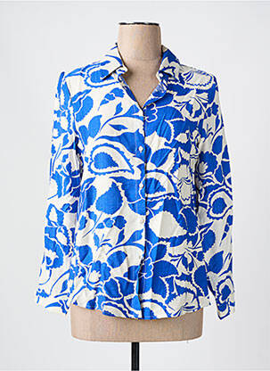 Chemisier imprimé fleurs manches longues bleu IT HIPPIE femme