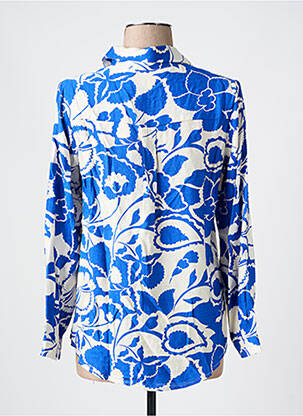 Chemisier imprimé fleurs manches longues bleu IT HIPPIE femme