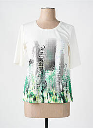 T-shirt manches mi-longues manches courtes beige SIGNATURE femme