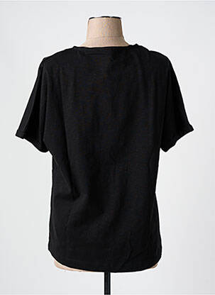 T-shirt coupe droite manches courtes noir CISO femme