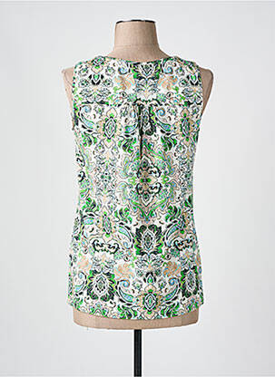 Débardeur col v sans manche vert BRANDTEX femme