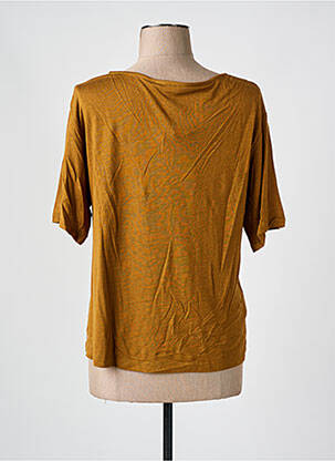 T-shirt coupe droite manches courtes marron SURKANA femme