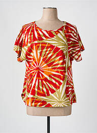 T-shirt coupe droite manches courtes orange AGATHE & LOUISE femme