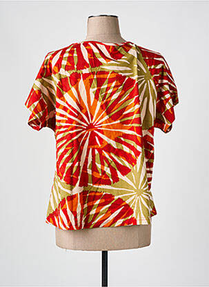 T-shirt coupe droite manches courtes orange AGATHE & LOUISE femme