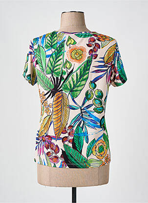 T-shirt col v manches courtes vert TELMAIL femme