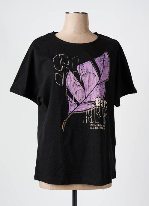 T-shirt noir CISO pour femme