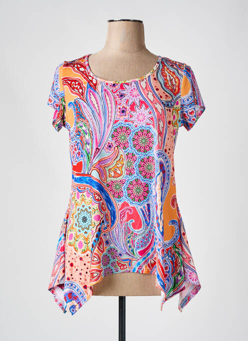 Tunique manches courtes orange TELMAIL pour femme