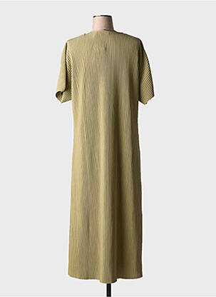 Robe longue manches courtes manches courtes vert B.YOUNG femme