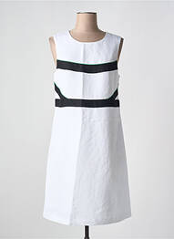Robe mi-longue sans manche sans manche blanc JULIE GUERLANDE femme