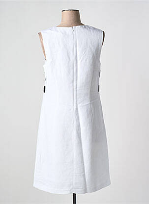 Robe mi-longue sans manche sans manche blanc JULIE GUERLANDE femme