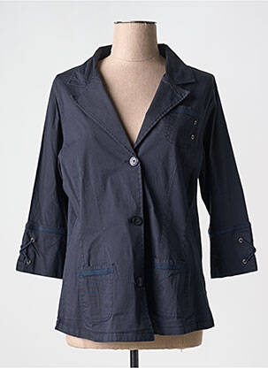 Veste casual coupe cintrée bleu AGATHE & LOUISE femme