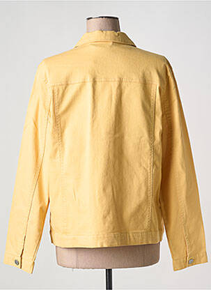 Veste casual coupe droite jaune SIGNATURE femme