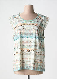 T-shirt imprimé fantaisie manches courtes vert MCM femme