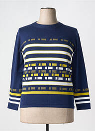 Pull coupe cintrée manches longues bleu MCM femme