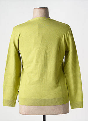 Pull coupe cintrée manches longues vert MCM femme