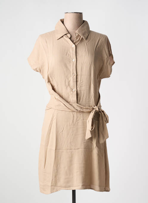 Robe mi-longue beige JUBYLEE pour femme