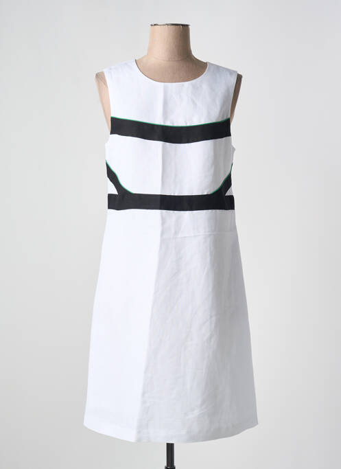 Robe mi-longue blanc JULIE GUERLANDE pour femme