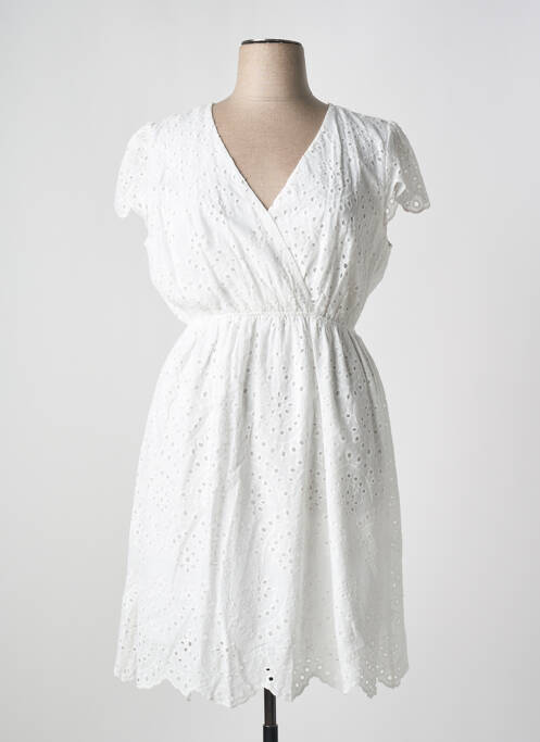 Robe mi-longue blanc MAELLE pour femme
