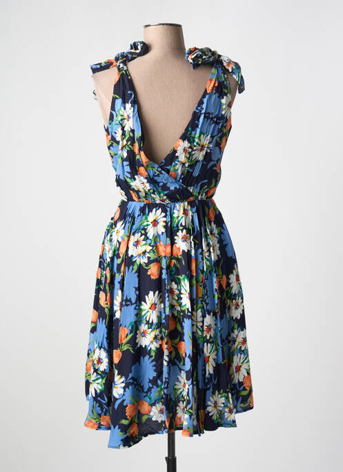 Robe mi-longue bleu HIPPOCAMPE pour femme