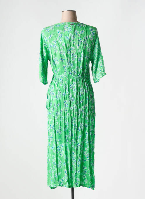 Robe mi-longue vert AGATHE & LOUISE pour femme