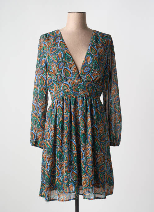 Robe mi-longue vert MAELLE pour femme