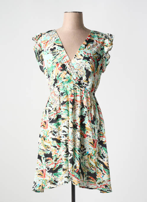 Robe mi-longue vert MAELLE pour femme