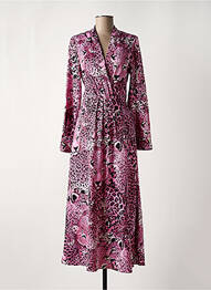 Robe longue manches longues manches longues rose LOLA CASADEMUNT femme