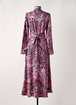 Robe longue manches longues manches longues rose LOLA CASADEMUNT femme