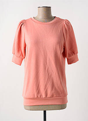 Sweat-shirt stretch manches courtes orange SOYACONCEPT femme