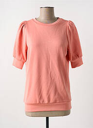 Sweat-shirt stretch manches courtes orange SOYACONCEPT femme